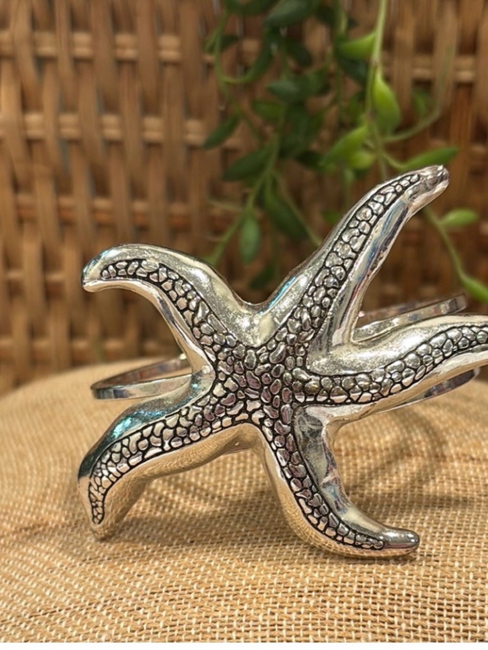 Silver Starfish stainless steel Bracelet